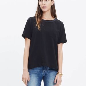 Madewell industry texture button-back blouse
